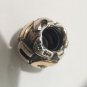 Authentic Retired Pandora Silver & 14kt Gold " U " Initial Bead