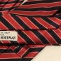 Brioni Hand Made Red Stripe Italian Silk Cotton Mens Luxury Neck Tie