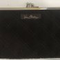 Vera Bradley Excellent Espresso Brown Microfiber Quilted Kisslock Clutch Wallet