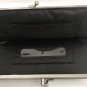 Vera Bradley Excellent Espresso Brown Microfiber Quilted Kisslock Clutch Wallet