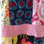 Rare Colorful Cute Patchwork Art and Soul Boutique Tote Bag Floral Check