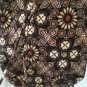 Vera Bradley Retired Rare Brown Canyon Backsack Book Bag Tote Bag New