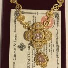 Camrose & Kross Jackie Kennedy Large Statement Necklace Matching Bracelet