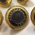 Nice Set Of 24 Waterbury American Legion Buttons 12 Large 12 Small Excellent!