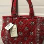 Vera Bradley Retired Rare Red Bandanna Hampton Never Used With Tag