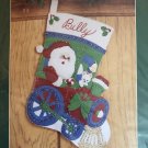 Bucilla Christmas Felt Stocking Kit Engineer Santa Never Used