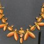 Avon Rhinestone Cats Eye Flower Drop Bib Necklace & Earrings Never Worn No Box