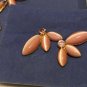 Avon Rhinestone Cats Eye Flower Drop Bib Necklace & Earrings Never Worn No Box