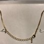Avon Rhinestone Cats Eye Flower Drop Bib Necklace & Earrings Never Worn No Box