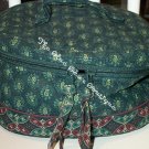 Vera Bradley Retired Classic Green Travel Cosmetic, Excellent