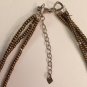 Silpada 3 Strand Satiny Bronze Metallic & Sterling Silver Beads Necklace  N1591