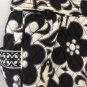 Vera Bradley Night & Day Reversible Black White Tote Bag Excellent Condition