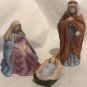 Avon Porcelain Nativity Collectibles 1989 Figurines Set of 3