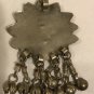 Unique Silver Hand Made Pendant W/ Red Accent