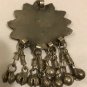 Unique Silver Hand Made Pendant W/ Red Accent