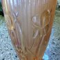 Jeannette "Iris & Herringbone" Ice Tea Tumbler Iridescent Marigold Orange 6"