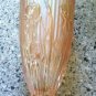 Jeannette "Iris & Herringbone" Ice Tea Tumbler Iridescent Marigold Orange 6"