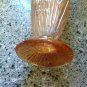 Jeannette "Iris & Herringbone" Ice Tea Tumbler Iridescent Marigold Orange 6"