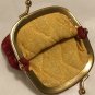 Retired Vera Bradley Provincial Red Kisslock Coin Purse