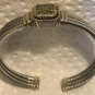 QVC Cable Cuff Bracelet CNA Thailand Solid 925 Sterling Silver 14K Gold