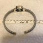QVC Cable Cuff Bracelet CNA Thailand Solid 925 Sterling Silver 14K Gold