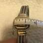 QVC Cable Cuff Bracelet CNA Thailand Solid 925 Sterling Silver 14K Gold