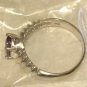 Sterling Silver Amethyst Shrimp Ring By AVON Size 10 Never Worn