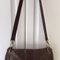 FOSSIL Long Live Vintage Large Brown Leather Messenger Crossbody Bag Purse
