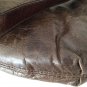 FOSSIL Long Live Vintage Large Brown Leather Messenger Crossbody Bag Purse