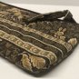 Retired Vera Bradley Rare Java Brown Brush Pencil Case