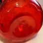 Pretty Hand Blown Orange Yellow Amberina Pitcher Unknown Maker Grapes Leaves