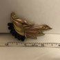 Nice Antique Pin, Rose & Gold Over Sterling, Blue Stone