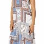 New Karen Kane Red Rock Ruffle Hem Maxi Dress PRT Size M Medium
