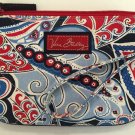 Vera Bradley Seaside Collection Large Wristlet Red White Blue Limited Edition