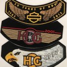 Lot Of 12 Harley Owners Group HOG Rocker Patches & Pins Harley Davidson Set