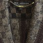 Authentic St. John Couture Marie Gray Shimmer Fringe Jacket Skirt Suit Size 8