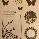 Stampin Up Retired Hostess Precious Butterflies Set Of 9 Just for You Friendship