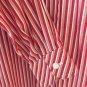 Foxcroft Red Striped Long Sleeve Blouse Shirt Women's Size 8 Wrinkle Free