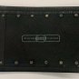 Fossil Womens Medium Wide Leather Belt Black Gold Tone Studs Large Buckle