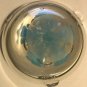 Large Heavy St. Clair ? Ashtray With Blue Flowers