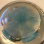 Large Heavy St. Clair ? Ashtray With Blue Flowers