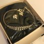 3-PC Set by Avon Goldtone & Rhinestones Necklace Earrings Bracelet Set