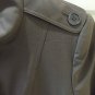 Authentic Burberry Grey Wool Military Style Coat Jacket US 10 UK 12 Excellent