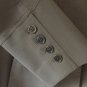 Authentic Burberry Grey Wool Military Style Coat Jacket US 10 UK 12 Excellent