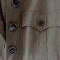 Authentic Burberry Grey Wool Military Style Coat Jacket US 10 UK 12 Excellent