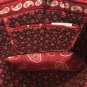 Vera Bradley Retired Mesa Red Small Tic Tac Tote Bag Excellent Condition