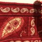 Vera Bradley Retired Mesa Red Small Tic Tac Tote Bag Excellent Condition