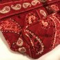 Vera Bradley Retired Mesa Red Small Tic Tac Tote Bag Excellent Condition