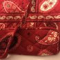 Vera Bradley Retired Mesa Red Small Tic Tac Tote Bag Excellent Condition