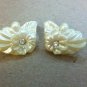 1991 Avon Frosted Petals Clip Earrings, Never Worn